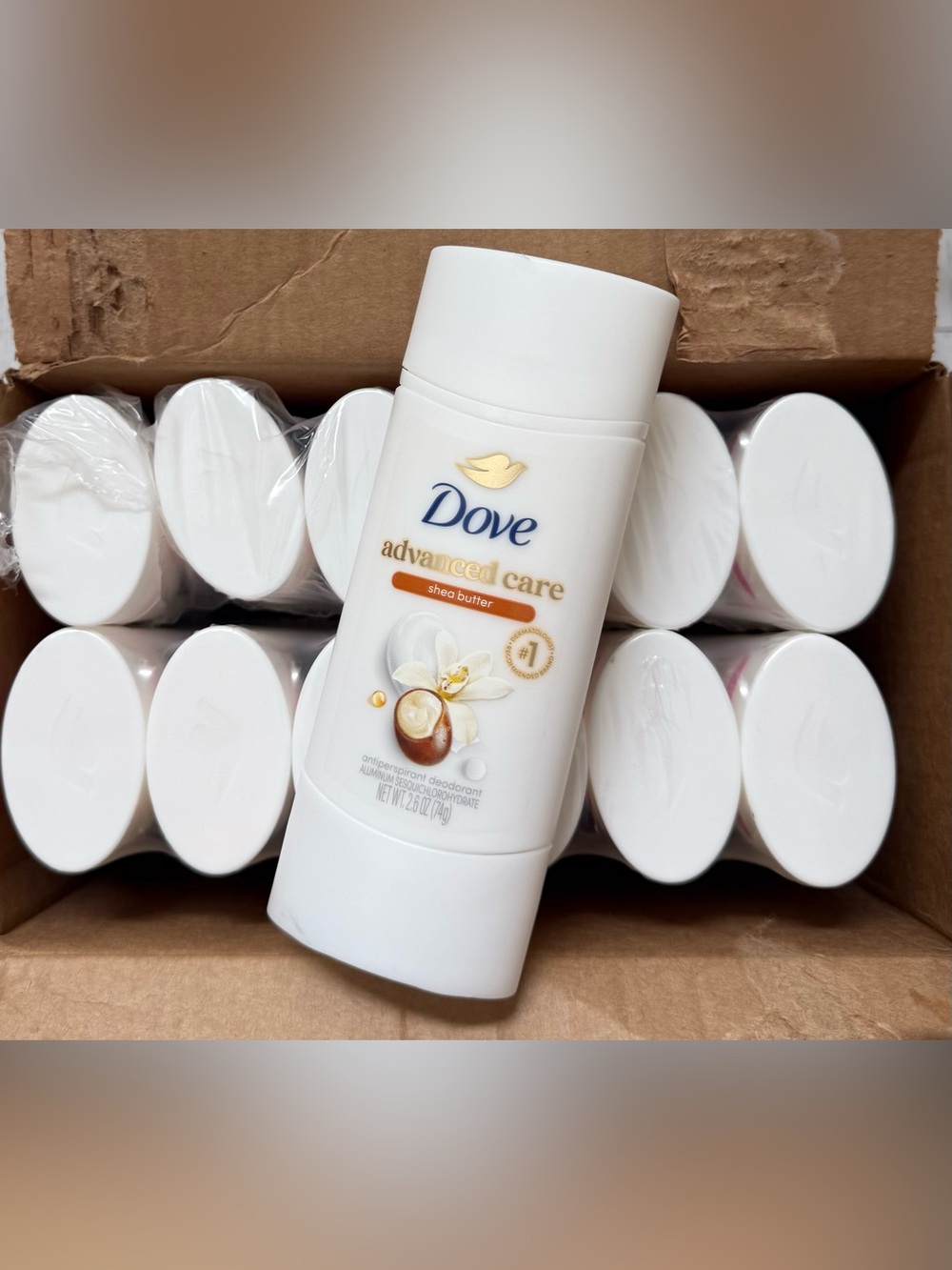 🔥BULK BUY🔥Dove Advanced Care Shea Butter Antiperspirant Deodorant -PACK OF 12